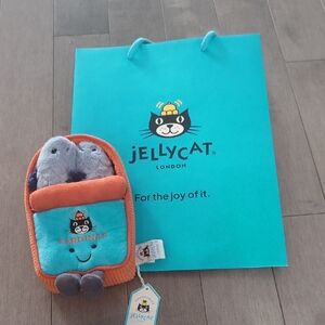 Jellycat Sardine Tin Plush  - Blue and Orange Delight NWT